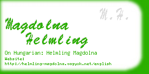 magdolna helmling business card